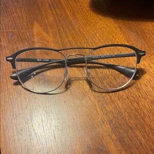 Ray-Ban Black and Gold Eyeglasses